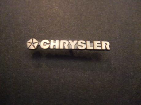 Chrysler logo zilverkleurig langwerpig